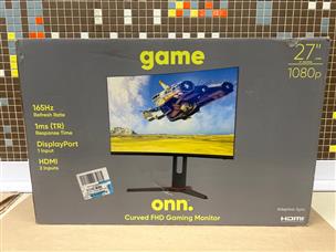 onn. 100094417 27 Curved FHD Gaming Monitor - 1080p, 165Hz Refresh Rate